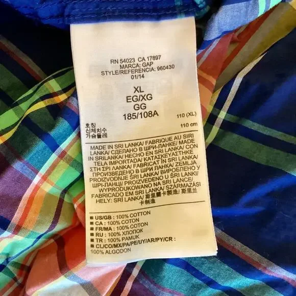 GAP Plaid Lived-In Button Down - Picture 5 of 6